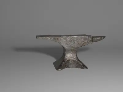 An Anivil anvil Low-poly 3D model