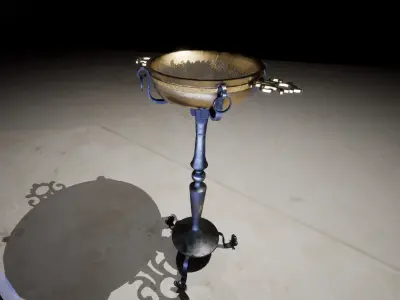 Brazier Medieval Inspired Fantasy  Low-poly 3D model