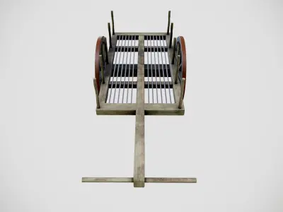 Indian Rural Village Bullock Cart 3D model
