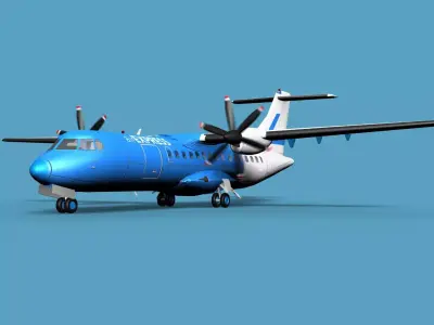 ATR  ATR-42-500 Air Express 3D model