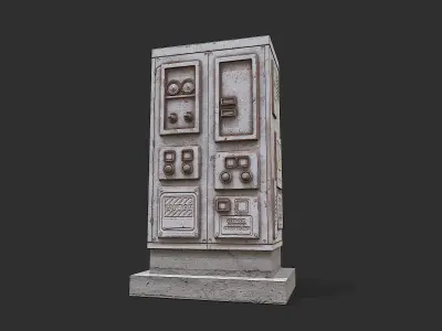 Electrical Transformer 2 Low-poly 3D model