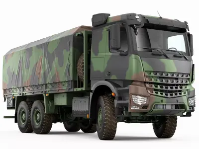 Military Truck 6X6 3D model
