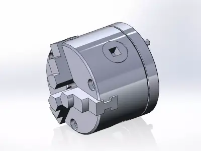 3 JAW CHUCK  Free 3D model