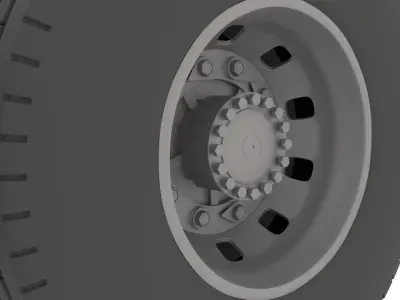 HGV wheels 3D model