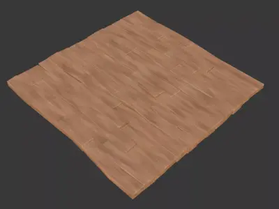 Stylized Wooden Floor 3D model