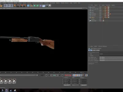 Fusil a Pompe Calibre 12 Free 3D model