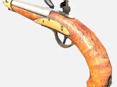 Muskets and Rifles Collection Low-poly 3D model