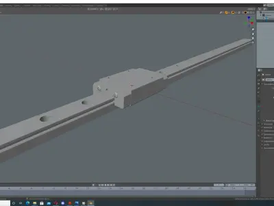 MGN12H Linear Guide Rail Free 3D model