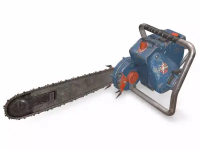Chainsaw David Bradley Low-poly 3D model
