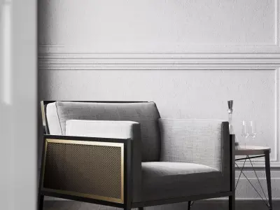 Luxury armchair Free 3D model