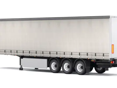 Semi Trailer Curtainsider Collection 3D model