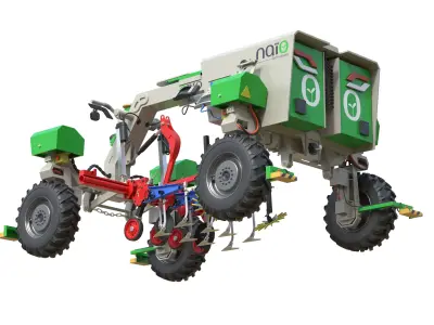 Autonomous Farm Robot Orio Naio Low-poly 3D model