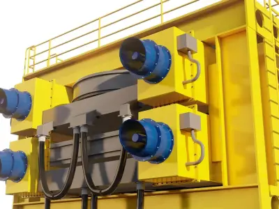 Wet High-Intensity Magnetic 3D Model Separator 3D model