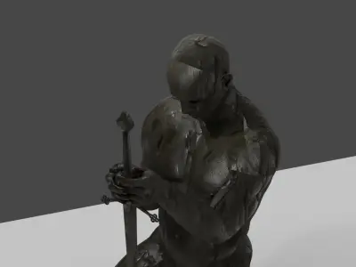 Warriors man soft clay part 1 3D model