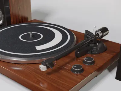 Turntable 3D model