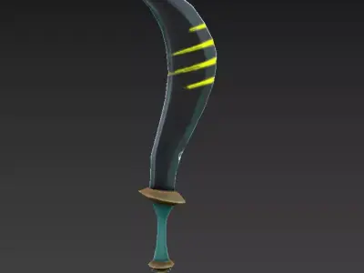 sword Low-poly 3D model 39