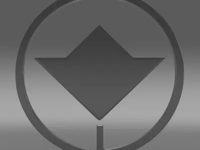 PAZ Logo 3D model
