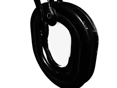 Modern Industrial Carabiner Hook Low-poly 3D model