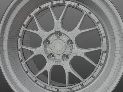 BBS wheels 3D model by JustasR3D