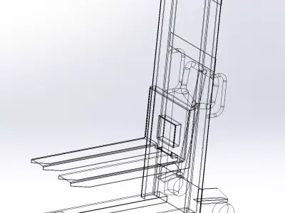 Hydraulic Lift Machine  3D model