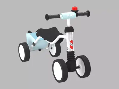 Baby Balance Bike 3D Model 3D model
