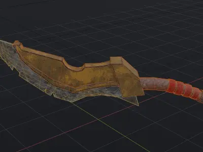 Knife Game Ready Low - Poly 3d Model Low-poly 3D model