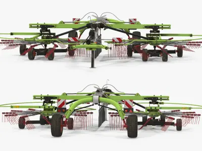 Used Claas Liner 2700 Twin Rotor Hay Rake 3D model