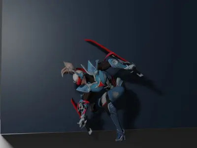 cyberpunk w 3D model