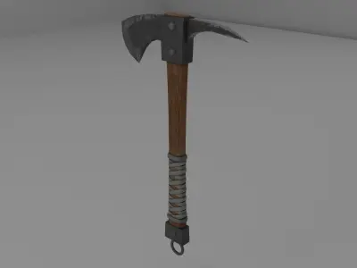  Scandinavian ax  lov-poly 3D model Low-poly 3D model