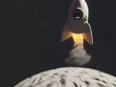 little Spaceship  Free 3D model