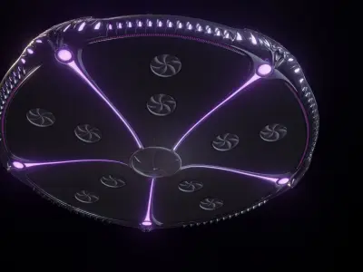 alien ships Free 3D model