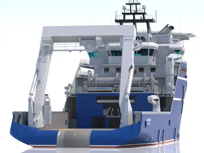 Anchor Handling Tug Rem Gambler 3D model