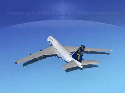 Boeing 747-400 Jumbo Jet Atlas 3D model