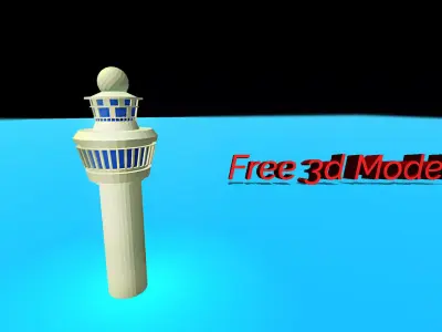Tower free lighthouse Free low-poly 3D model