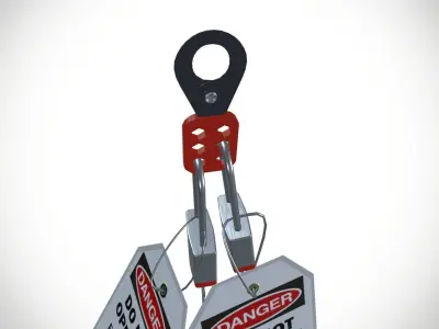 Lockout Tagout Low-poly 3D model