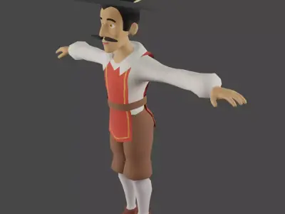 Fernando Low-poly 3D model