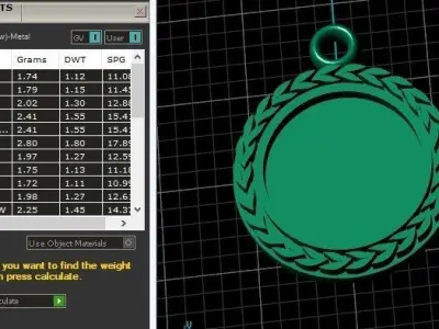 Wreath pendant 3 3D print model