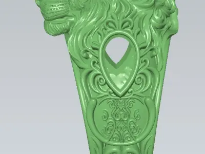 NEW LION RING 2 3D print model
