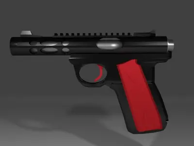Tactical pistol Free low-poly 3D model
