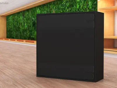 Square Box Black 3D model