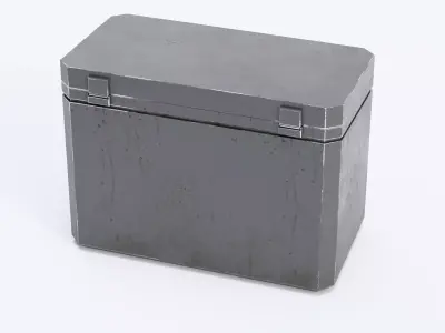 Sci-Fi Industrial Dumpster Pack Neon Dirty and Clean Low-poly 3D model