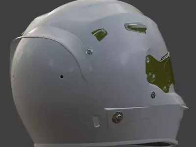Racing Helmet 3D Model 3D model purchase