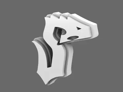 Void Serpents V10R Shoulder Symbols RIGHT 3D print model