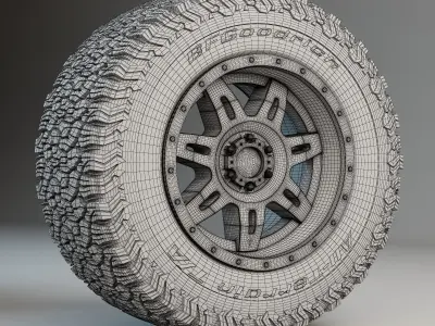 Off Road Tire Dirty 3D model
