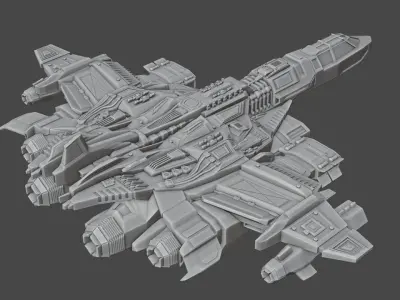 Spaceship-Bigboss spaceship 3D print model