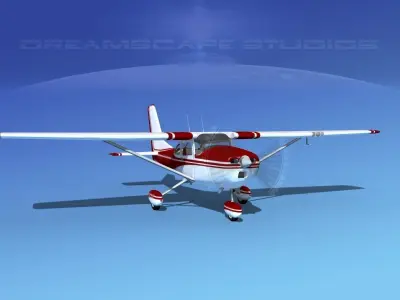 Cessna 172 Skyhawk 1967 V02 3D model
