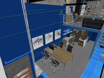 rendering creative office 3D model