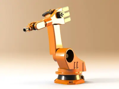ABB Industrial Robot Low-poly 3D model