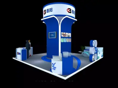 Exhibition - Area -6X6-3DMAX2010-021 3D model