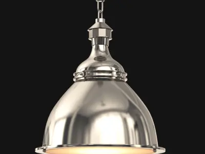 20th century English Cloche Pendant 3D model